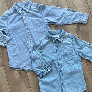 Lot of two kids button down shirts